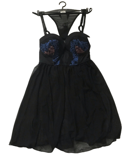 Nuisette dentelle noir